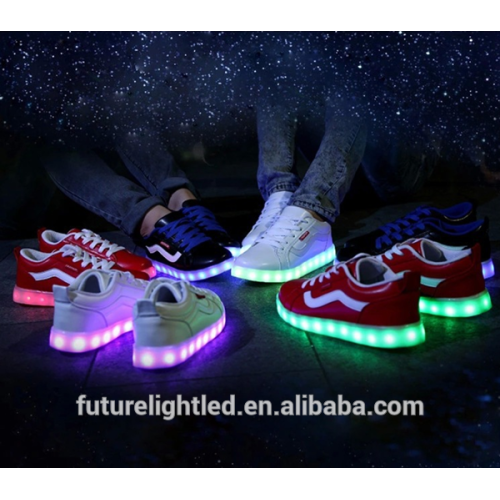 Men student night running light up sports casual led lights shoes
